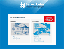 Tablet Screenshot of becker-jostes.de